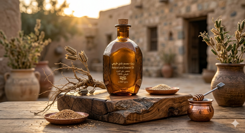 زيت سمسم بلدي أصلي معصور على البارد