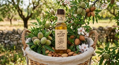 زيت اللوز الحلو الطبيعي الفاخر عصرة أولى خام