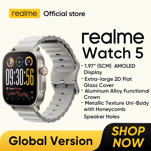 ساعة Realme Watch 5 الذكية