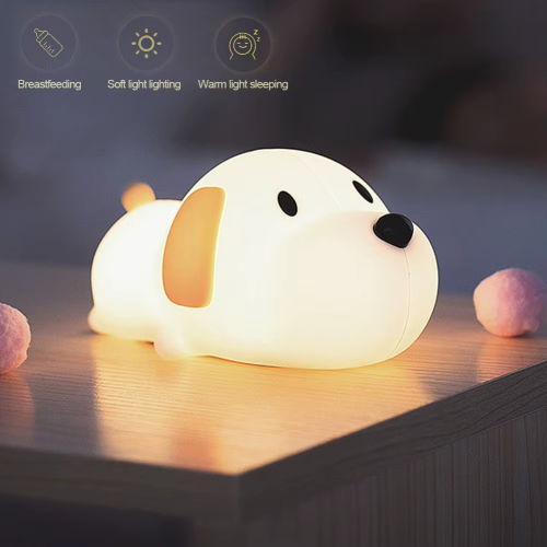 Dog Silicone Night Light مصباح الكلب الليلي LED سي...
