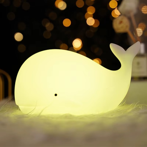 Whale Silicone Night Light مصباح الحوت الليلي السي...