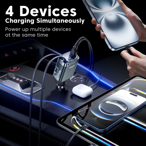 شاحن سيارة Toocki 105W سريع USB-C