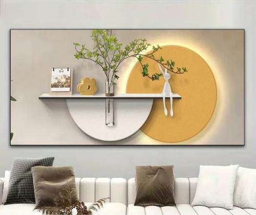 لوحة كانفس بتصميم "إشراقة السكينة": لمسة فنية تجمع...