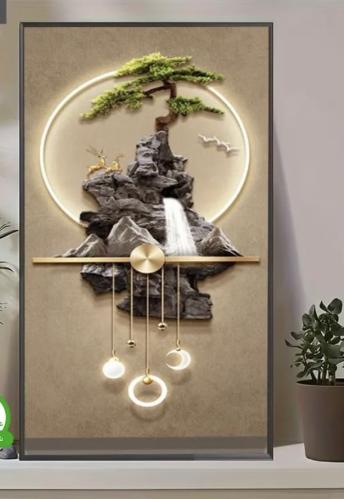 لوحة كانفس بتصميم "واحة السكينة" ثلاثية الأبعاد: ف...