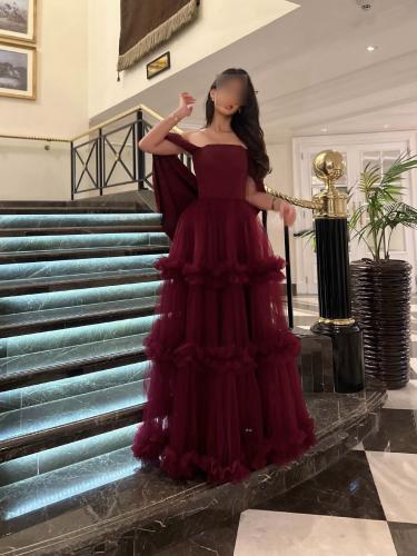 فستان برغندي