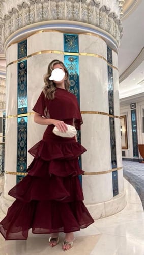 فستان عودي شيفون