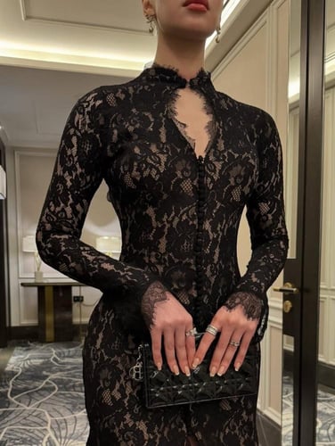 فستان داتتل اسود