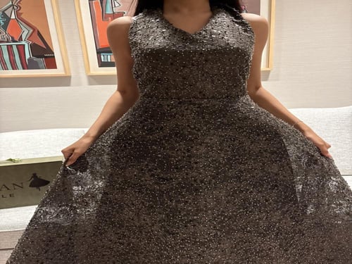 فستان زيتي كلوش