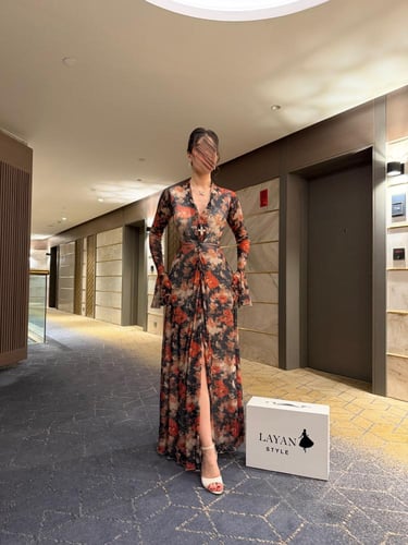 فستان برنت طويل