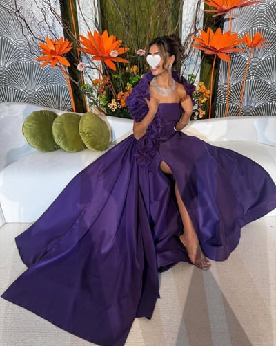 فستان موف سهرة