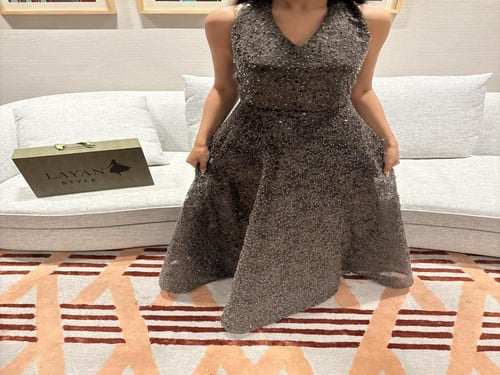 فستان زيتي كلوش