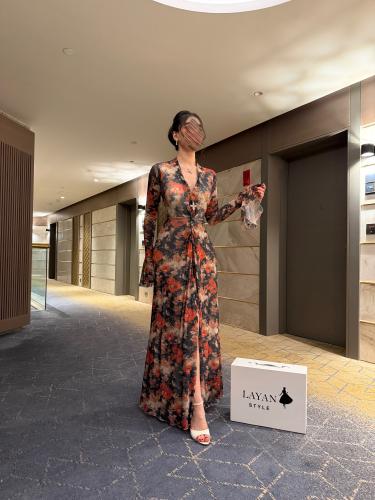 فستان برنت طويل