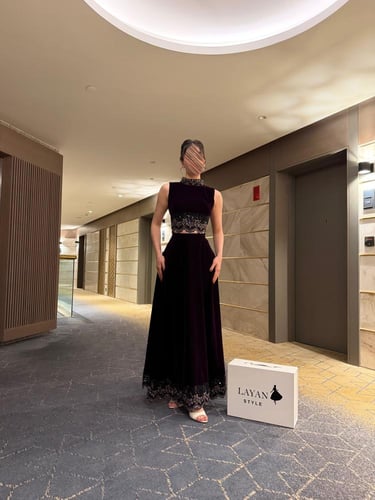 فستان توتي قطعتين بأكمام وبدون اكمام