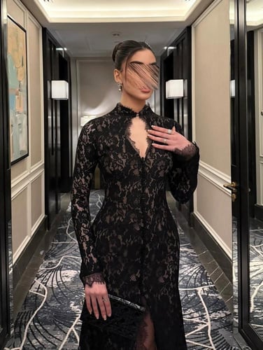 فستان داتتل اسود