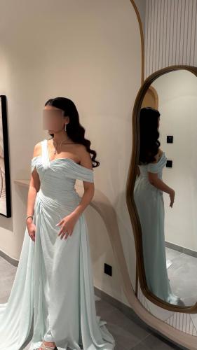 فستان انيق بكسرات