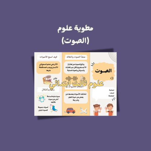 علوم ثالث ابتدائي (الصوت)