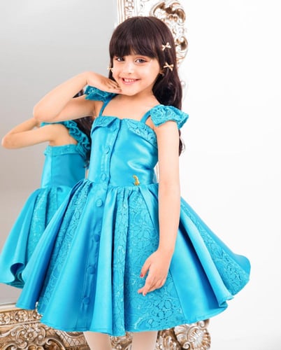 فستان ازرق راقي