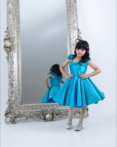 فستان ازرق راقي