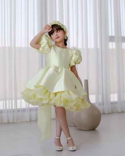 فستان ليموني انيق