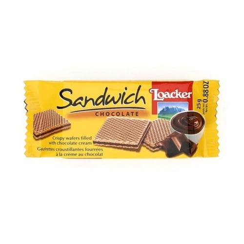 ويفر لواكر اصفر 25×25جم | Loacker Sandwich Chocola...