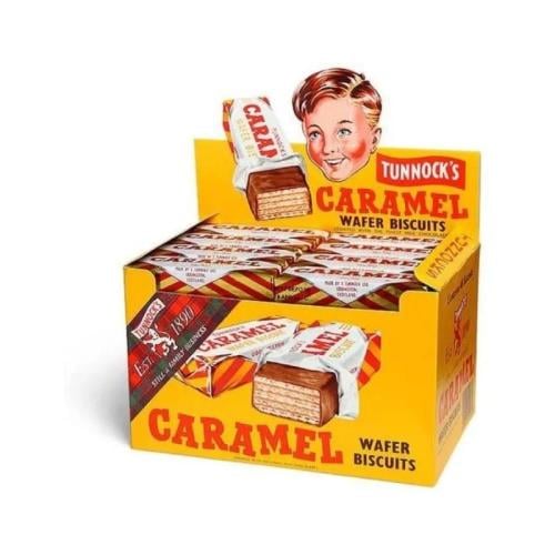 ويفر كراميل الواح مغلف تونوكس 48×30 | Tunnock's Mi...