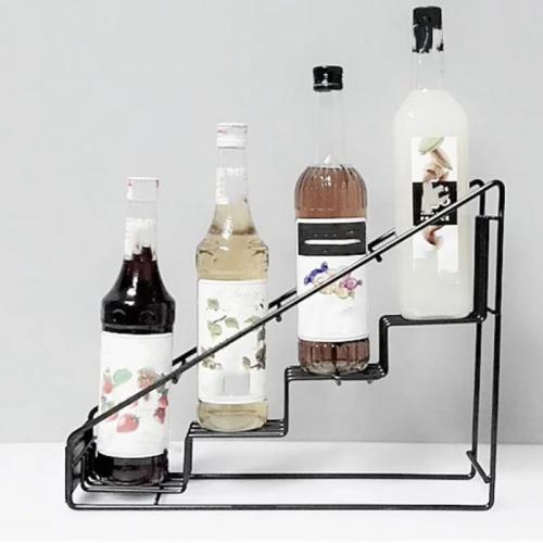 ستاند/عرض حديد مدرج 4 نكهات | Syrup Bottle Stand 4...