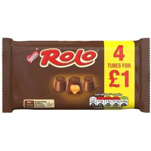 شوكولاته رولو شريط 4×41.6 جم | Nestle Rolo Chocola...
