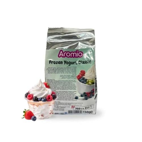 بودرة ايسكريم زبادي مثلج فانيلا اروميو 750جم | Aro...