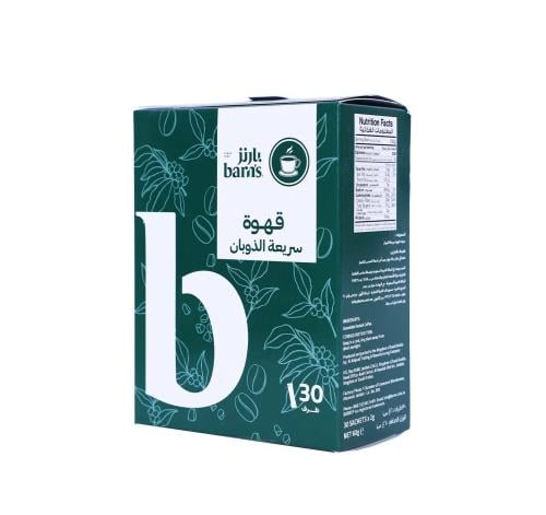 بارنز قهوة نسكافي سريعة الذوبان 30 ظرف | Barn's In...