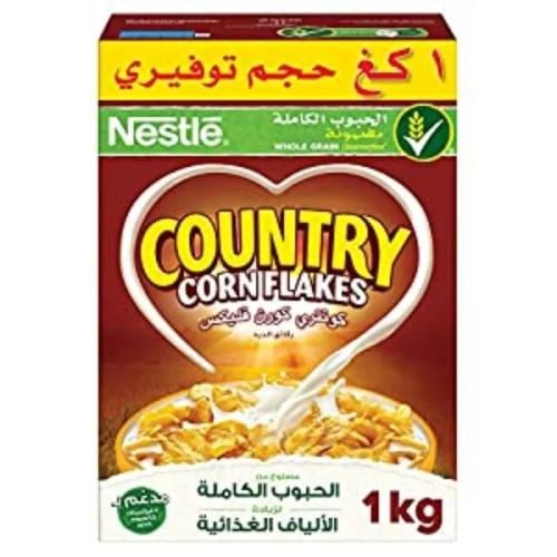كونتري كورن فليكس كبير 1 كجم | Nestlé Country Corn...