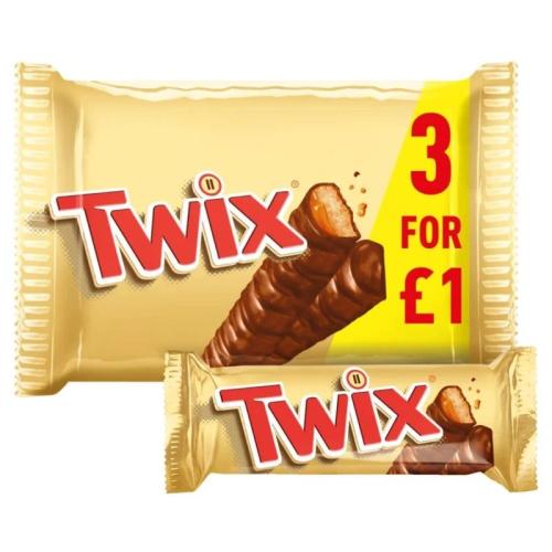 تويكس اصبعين شريط 3×40 جم | Twix Caramel & Milk Ch...