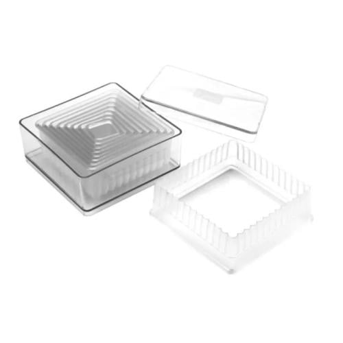 قطاعة عجين بلاستيك - 8 قطعة | Plastic Dough Cutter...