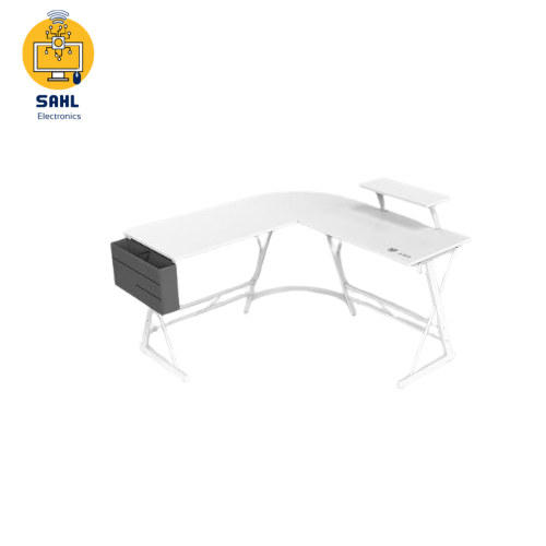 طاولة زاوية مكتبية وقيمنق ASA-ابيض