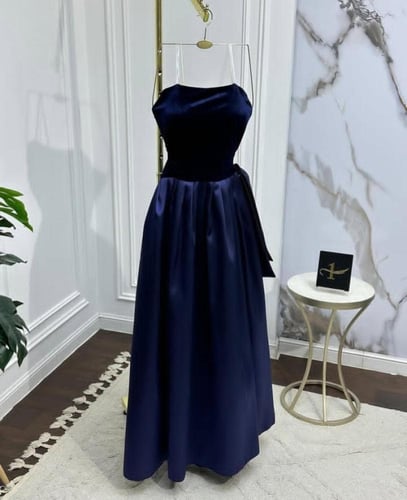 فستان مناسبه قماش فخامه