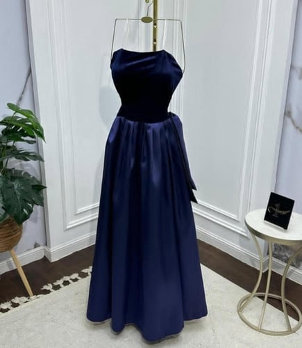 فستان مناسبه قماش فخامه