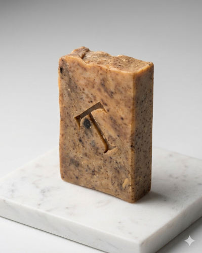 Coffee soap with beeswax and olive oil from Al-Jaw...