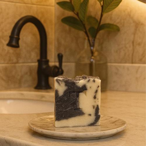 Donkey milk soap with activated charcoal