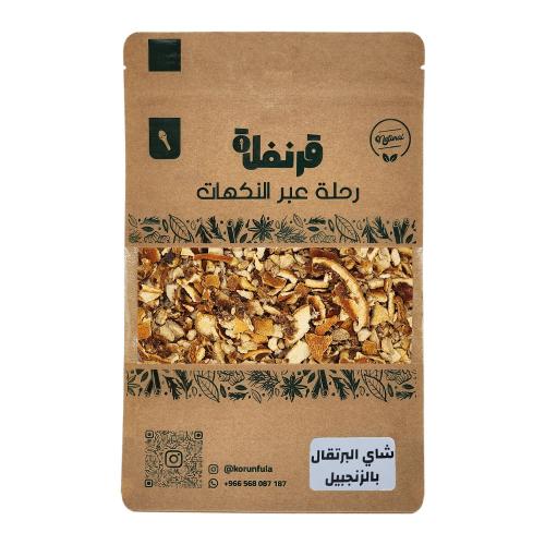 شاي البرتقال بالزنجبيل