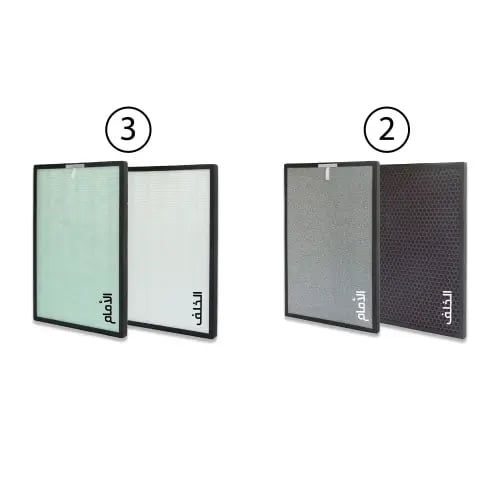 Filter replacement set for air purifier Biurina HE...