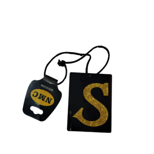 تعليقة مرآة حروف إنجليزي اللون الذهبي (S)