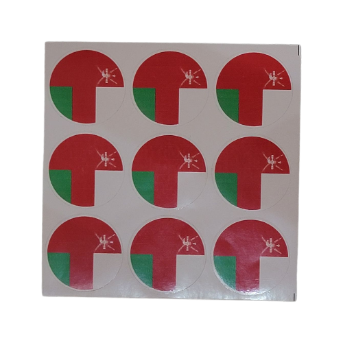 مجموعة ملصقات درع عمان