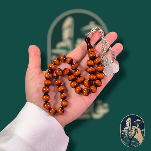 مسباح فاتوران أنتيمون لون بني بأسود معتق