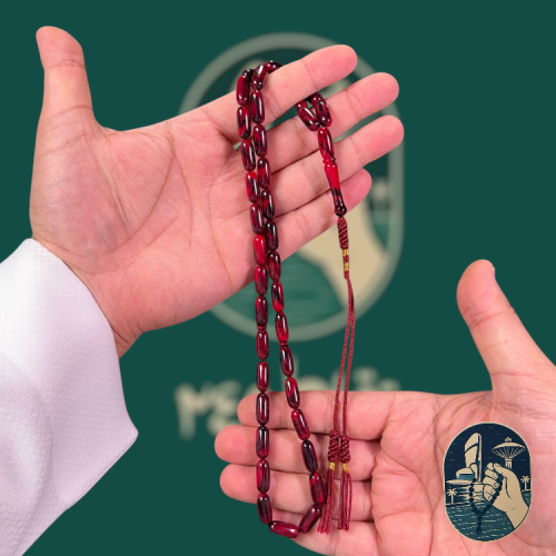 مسباح فاتوران صنوبري كركوشة لون أحمر مخلوط