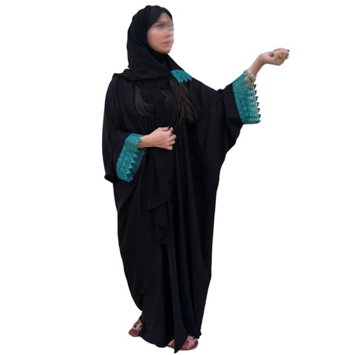 Midnight turquoise abaya