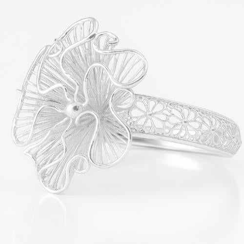 خاتم وردة النرجس 3D