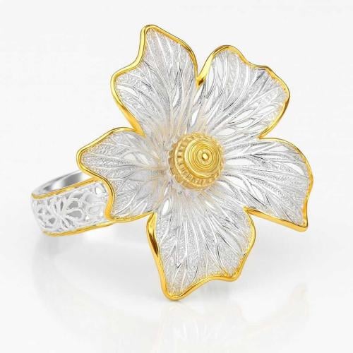 خاتم ورده الكاميليا