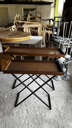 مدخلين ضيافه خشب سنديان قواعد حديد قابل للانصفاط