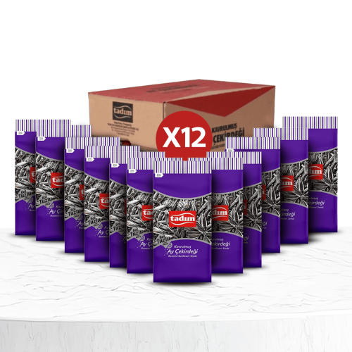 حب شمسي تركي مملح 180 جرام 12 كيس، كرتون