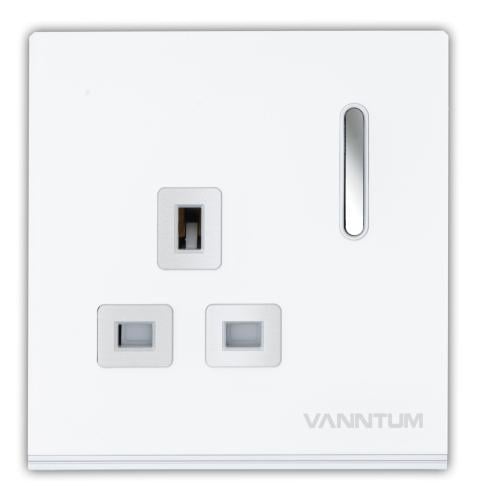 فيش ثلاثي 13 امبير فانتوم-فضي