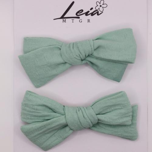 Classic fabric bow pastel MINI pair